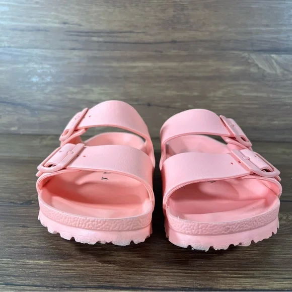 Birkenstock Eva Arizona “Salmon” Slip-On Slides Sandals Women’s Size 7 (38) Shoe - Picture 3 of 9